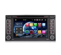 Erisin 8-Kern 4GB+64GB 7 Zoll Android 14 Autoradio Bluetooth mit CD Player Für VW T5 Multivan Transporter Touareg Unterstützt GPS Navigation Wireless Carplay Android Auto WiFi 4G DAB+ DSP USB RDS OBD2