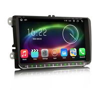 Erisin 8-Kern 4GB+64GB 9 Zoll Android 14 Autoradio mit Bluetooth GPS Navi für VW Touran Passact B7 T5 Tiguan Golf 5/6 Polo 6R Seat Skoda CarPlay Android Auto WiFi DSP DAB+ USB RDS OBD2 Canbus OPS