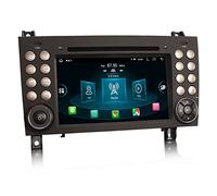 Erisin 8-Kern 4GB RAM+64GB ROM Android 14 Autoradio Mit GPS Navi für Mercedes-Benz SLK Klasse R171 W171 7 Zoll Touchscreen Unterstützt DVD DAB+ Wireless CarPlay DSP WiFi 4G Android Auto Bluetooth RDS