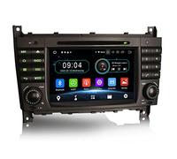 Erisin 8-Kern 7 Zoll Autoradio Mit GPS Navi für Mercedes Benz C/CLK/CLC Klasse W203 W209 Android 10 DVD Player Unterstützt DAB+ CarPlay Touchscreen DSP WiFi FM BT Android Auto A2DP GB RAM 64GB ROM