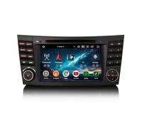 Erisin 8-Kern 8GB+128GB Android 16 Autoradio mit CD Player GPS Navi für Mercedes E Klasse W211 CLS W219, 7 Zoll Touchscreen mit Bluetooth CarPlay Android Auto WiFi 4G DSP DAB+ FM RDS DVD DVB-T2 Canbus