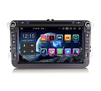 Erisin 8 Zoll 8-Kern 4GB+64GB Android 14 Autoradio Bluetooth GPS Navi für VW Golf 5/6 Polo Passat Tiguan Touran Caddy T5 Seat Skoda CarPlay Android Auto WiFi DSP RDS OBD2 USB OPS DAB+ CD DVD Canbus