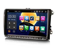 Erisin 9" 8-Kern 4GB+64GB Android 14 GPS Autoradio Navi für VW Crafter Amarok Caddy Polo ŠKODA Yeti Transporter T6 Unterstützt Touchscreen Bluetooth 5.0 CarPlay Android Auto WiFi DAB+ USB OBD2 RDS