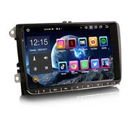 Erisin 9 Zoll Android 14 Autoradio mit GPS Navi Für VW Crafter Amarok Caddy Polo 6R Transporter T6 Skoda Yeti Bluetooth 5.0 CarPlay Android Auto WiFi 4G DAB+ DSP USB RDS FM SWC OPS 8-Kern 4GB+64GB