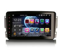 Erisin Android 13 8-Kern 4GB+64GB Autoradio GPS Navi für Mercedes Benz C/CLK/G Klasse W203 C209 W209 W463 Viano Vito 8 Zoll Touchscreen BT 5.0 Unterstützt CarPlay Android Auto DAB+ Radio DSP WiFi