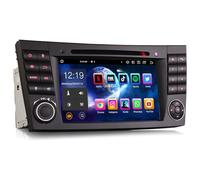Erisin Android 13 8-Kern Autoradio Mit GPS Navi für Mercedes Benz E/CLS/G Klasse W211 W219 W463 7 Zoll DVD Touchscreen Unterstützt DAB+ Radio CarPlay DSP WiFi FM BT 5.0 Android Auto 4GB RAM+64GB ROM