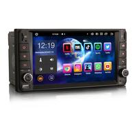 Erisin Android 14 8-Kern Autoradio Mit GPS für Toyota Hilux RAV 4 Corolla Prado Vios Land Cruiser 100 Serie 7 Zoll Navigation DAB+ Radio CarPlay Touchscreen WiFi 4G FM Bluetooth 5.0 A2DP RDS 4GB+64GB