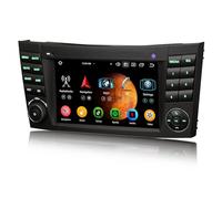 Erisin Android 14 Acht-Kern Autoradio 4GB+64GB Für Mercedes Benz E-Klasse W211 CLS Klasse W219 mit GPS Navigation Unterstützt CarPlay Android AUTO WiFi 4G Bluetooth AM/FM RDS Touchscreen DAB+ DVR TPMS