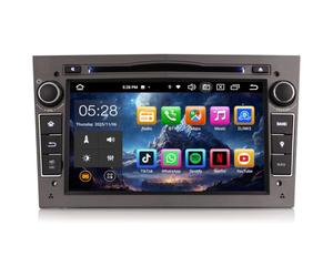 Erisin Android 16 4GB+64GB 8-Kern Autoradio Bluetooth mit CD GPS Navi für Opel Astra H Corsa C/D Meriva Zafira Antara Vectra Signum Vivaro Combo 7 Zoll CarPlay Android Auto DAB+ WiFi 4G Canbus DSP USB