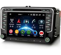Erisin Android 16 4GB+64GB 8-Kern CD Autoradio Bluetooth GPS Navi für VW T6 Polo 6R Crafter Amarok Caddy ŠKODA Yeti Transporter 7 Zoll IPS Touchscreen Unterstützt CarPlay Android Auto DAB+ WiFi Canbus