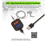 Erisin DAB+ Antenne Verstärker Empfänger MCX-Anschluss für Android Autoradio