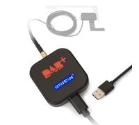 Erisin DAB+ Digital Radio Box Antenne mit Verstärkter Antenne Kit Adapter für Auto Stereo Android 11 12 13 14 USB Port Anschluss