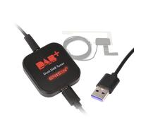Erisin Dual Tuner DAB+ Digital Radio Box Antenne mit Verstärkter Antenne Kit Adapter für Auto Stereo Android 11 12 13 14 USB Port Anschluss