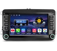 Erisin Qualcomm 4GB+64GB 8-Kern Android 14 Autoradio mit navi für VW Golf 5 6 T5 Caddy Polo Passat B6 Touran Skoda Seat Tiguan, 7" 2 Din Bluetooth Radio mit CarPlay Android Auto DAB+ WiFi IPS Canbus