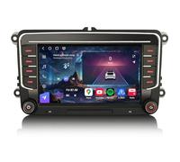 Erisin Qualcomm 8GB+128GB 8-Kern Android 14 Autoradio mit navi für VW Golf 5 6 T5 Caddy Polo Passat B6 Touran Skoda Seat Tiguan, 7" 2 Din Bluetooth Radio mit CarPlay Android Auto DAB+ WiFi IPS Canbus