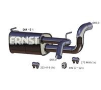 ERNST Endschalldämpfer für GENERAL MOTORS OPEL 061131