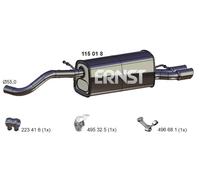 ERNST Endschalldämpfer für VAG 115018