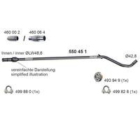 ERNST 550451 Abgasrohr passend für FIAT FORD