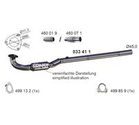 1x Abgasrohr ERNST 033411 passend für OPEL GENERAL MOTORS