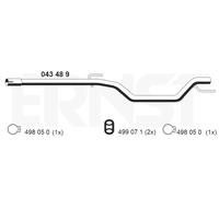 ERNST Abgasrohr 043489 mitte für Opel GM