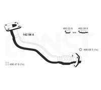 ERNST Abgasrohr 142564 vorne für VAG