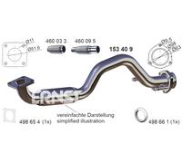 1x Abgasrohr ERNST 153409 passend für SEAT VAG