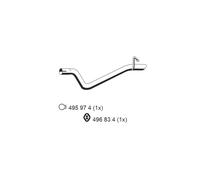 ERNST Abgasrohr 385411 für MERCEDES MIXTO VITO W639 Bus 109 CDI 639 601 603 605