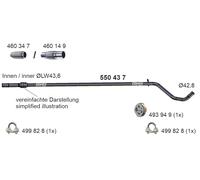 ERNST Abgasrohr Mitte für FIAT 550437