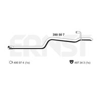 ERNST Abgasrohr hinten für Mercedes-Benz Sprinter 3-T Kasten 903 901 902 390507