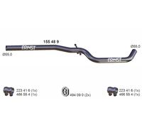 ERNST Abgasrohr Mitte für VAG 155489