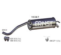 ERNST Endschalldämpfer 115087 für SEAT VAG