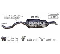 ERNST Endschalldämpfer für VAG 133289