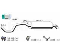 ERNST Endschalldämpfer für VAG 153010