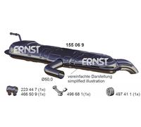 ERNST Endschalldämpfer 155069 für VAG