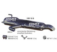 ERNST Endschalldämpfer für VAG 155106