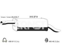 ERNST Endschalldämpfer 313278 hinten für Ford