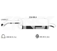 ERNST Endschalldämpfer für FORD FIESTA VI 1.25 bis 02.2015 1.4 / LPG 60/82/97 PS