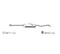 ERNST Endschalldämpfer 351218 für Mercedes