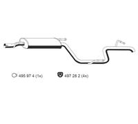 ERNST Endschalldämpfer 385039 für Mercedes