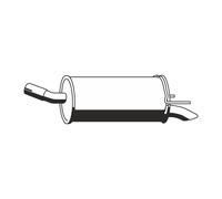 1x Endschalldämpfer ERNST 054249 passend für OPEL GENERAL MOTORS