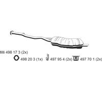 ERNST Endschalldämpfer für BMW 18101737659 18101247278 283069