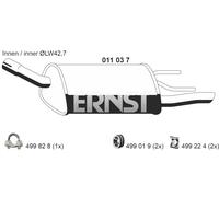 ERNST Endschalldämpfer für GENERAL MOTORS OPEL 011037