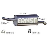 ERNST Endschalldämpfer für GENERAL MOTORS OPEL 011143