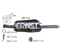 ERNST Endschalldämpfer für OPEL