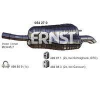 Endschalldämpfer | Ernst, Bruttogewicht: 6,520 kg