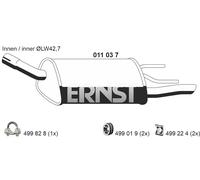 ERNST Endschalldämpfer für GENERAL MOTORS OPEL 90529433 5852044 011037