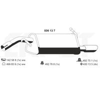ERNST Endschalldämpfer für PEUGEOT 506137