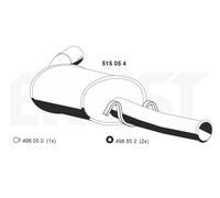 ERNST Endschalldämpfer für PEUGEOT FIAT CITROËN 515054