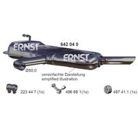 ERNST Endschalldämpfer für SEAT 642040