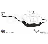 ERNST Endschalldämpfer für SKODA 156134